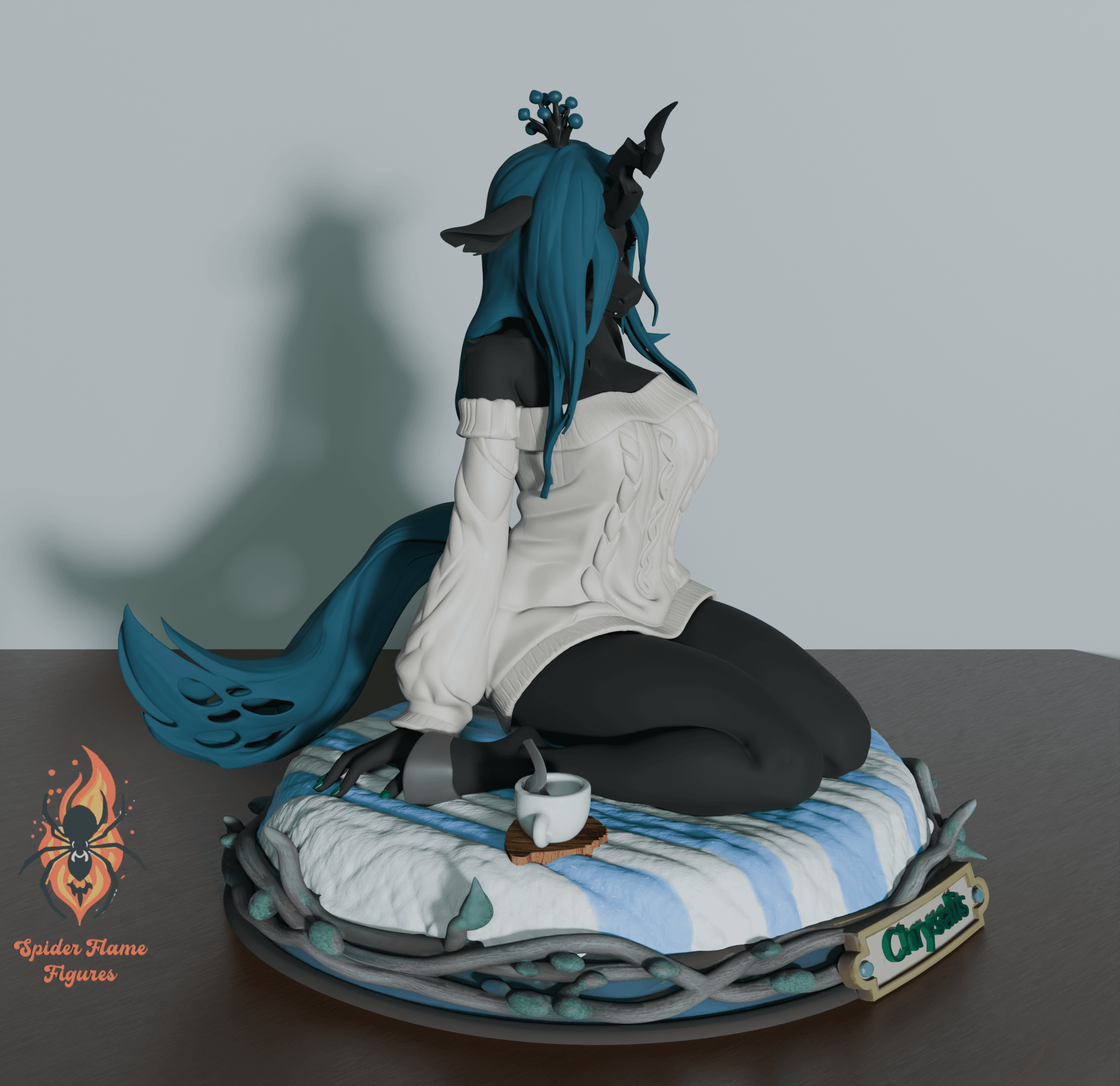 Comfy Queen Chrysalis | My Little Pony Fan Art 3d model