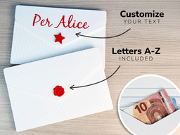 Gift Envelope, for letters or money, CUSTOM TEXT! 3d model