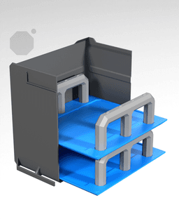 4x4 - Plain - Simple Drawer Stacking Plate 3d model