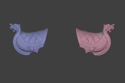 Drakkar Viking Pauldrons 3d model