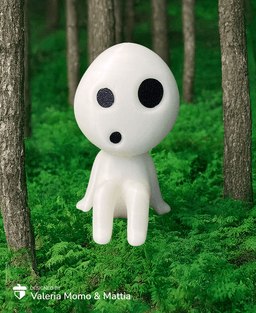 Kodama (#5), Princess Mononoke, Miyazaki, FanArt 3d model