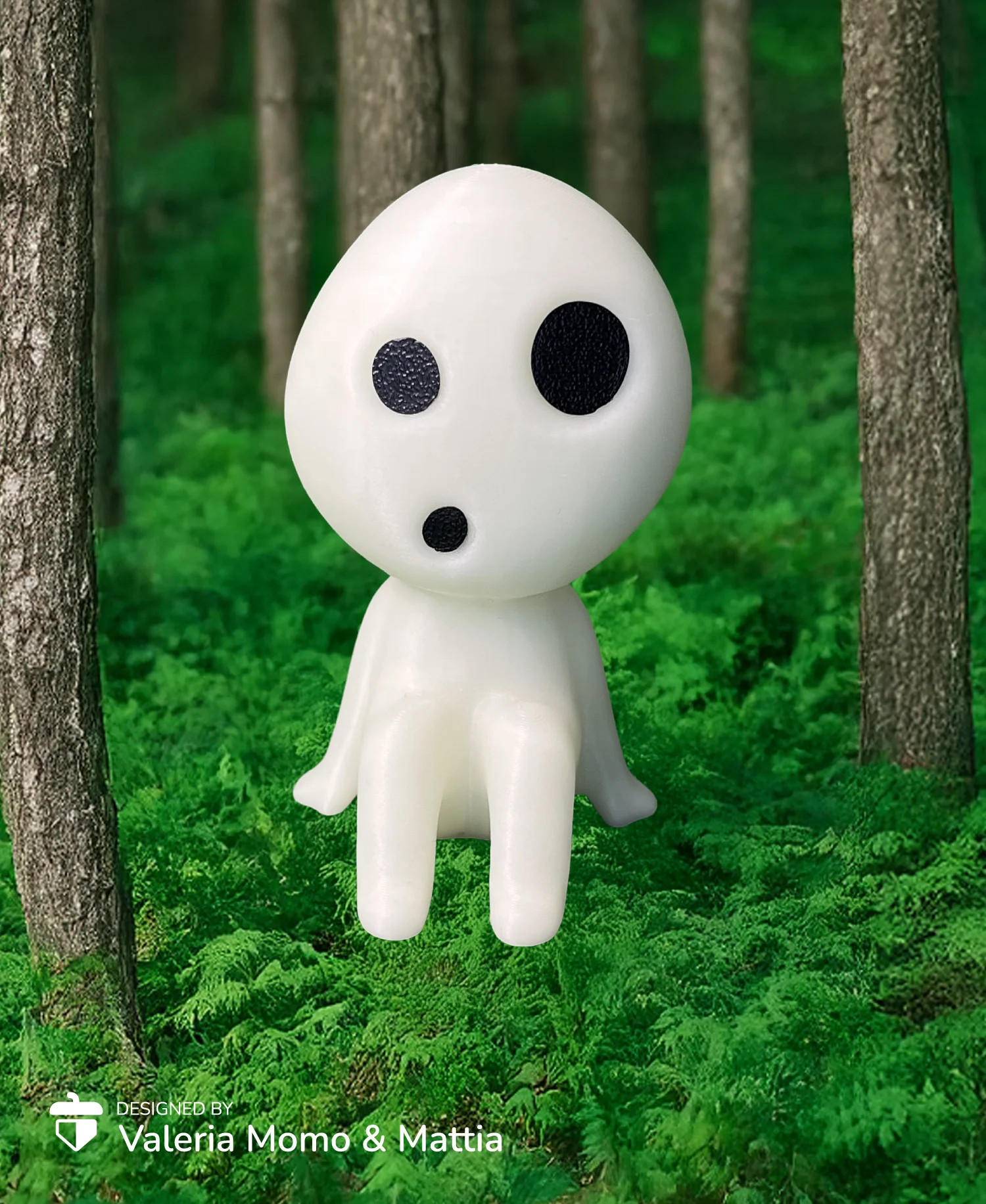 Kodama (#5), Princess Mononoke, Miyazaki, FanArt 3d model