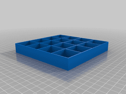 Revell Aqua Color bottle/pot organizer for 4, 6, 8, 10, 12 or 16 square pots 3d model