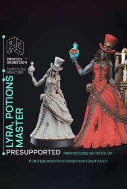 Potion Lady - Puppet Master Show - PRESUPPORTED - Illustrated and Stats - 32mm scale 3d model