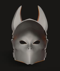 Anubis Fox Demon Mask STL | Cosplay 3D Print | Wearable 3d model