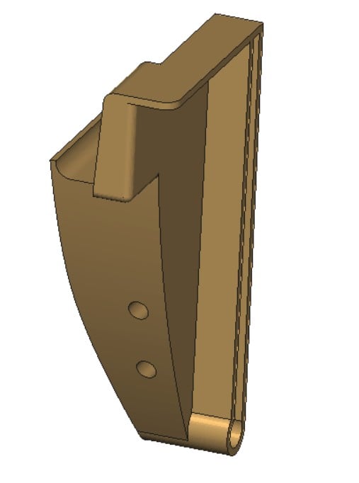Soporte universal para vidrio de refrigerador 3d model