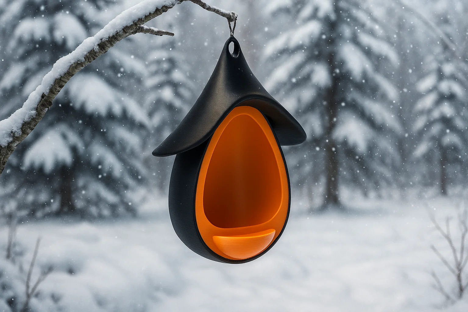 Modern Birdhouse – Minimalist Outdoor Decor 3d model