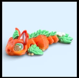 Rebel Citrus Friends - Orange Dragon and Turtle 3d model