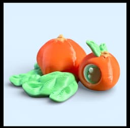 Rebel Citrus Friends - Orange Dragon and Turtle 3d model