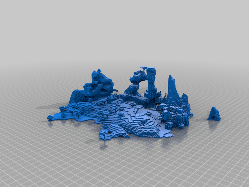 Minecraft Savanna Island 3d model