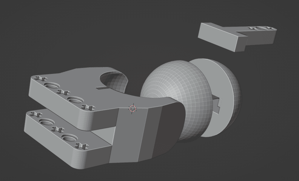 LEGO 4xL Balljoint 3d model