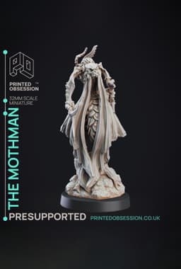 Mothman - Skin Walkers - PRESUPPORTED - Illustrated and Stats - 32mm scale 3d model