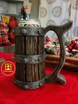 Tavern Stein Beer Can Koozie - 12oz and Tallboy Versions 3d model
