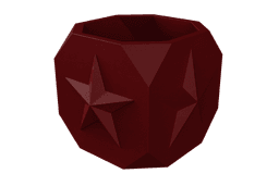 36. Cube 36 - Star Custom Vase Design - Ikebana Home Decoration 3d model