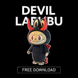 DIY Devil Labubu Doll - Inspired by Labubu - Fan Art 3d model