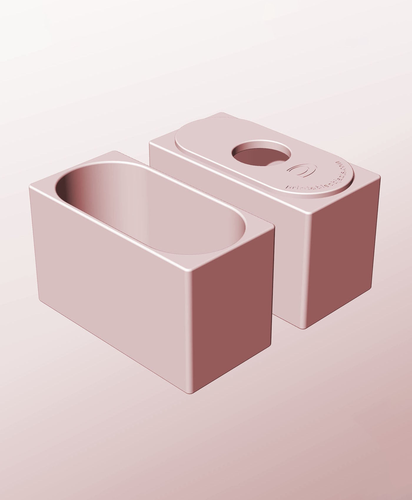 CX68-90-P Stacking pierced component box bin for makers 3d model