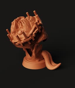 Blasphemous Skull Bust STL | Dark Art Sculpture 3D Print | Horror Decor 3d model