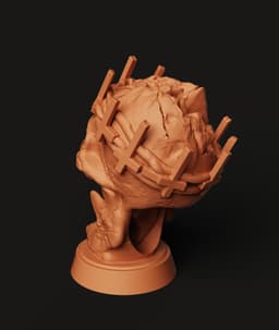 Blasphemous Skull Bust STL | Dark Art Sculpture 3D Print | Horror Decor 3d model