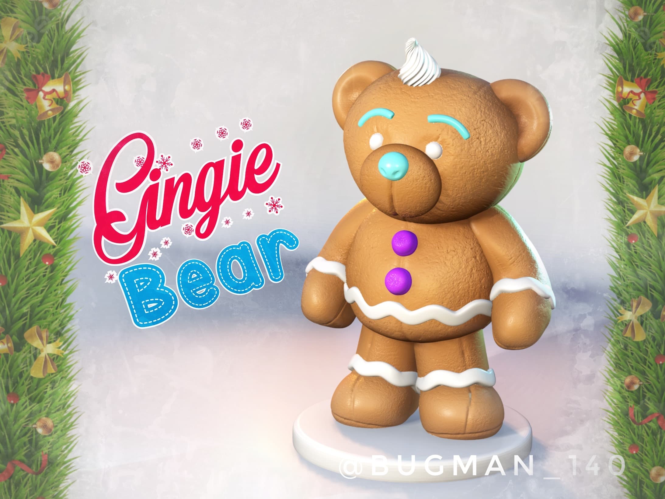 Gingie Bear 3d model
