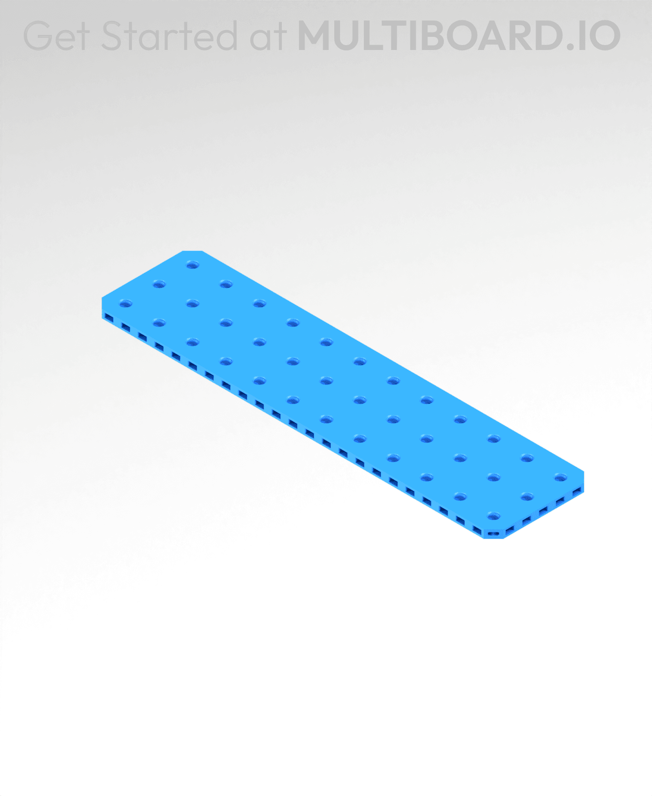 3x12 MU - Small Thread Offset MU - MultiBoard Plate 3d model