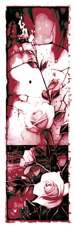 Bookmarks depicting artistic rose stylization 3d model