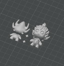 Frost Imp - Fantasy Flexi Keychain - No Supports 3D Print STL/3MF 3d model