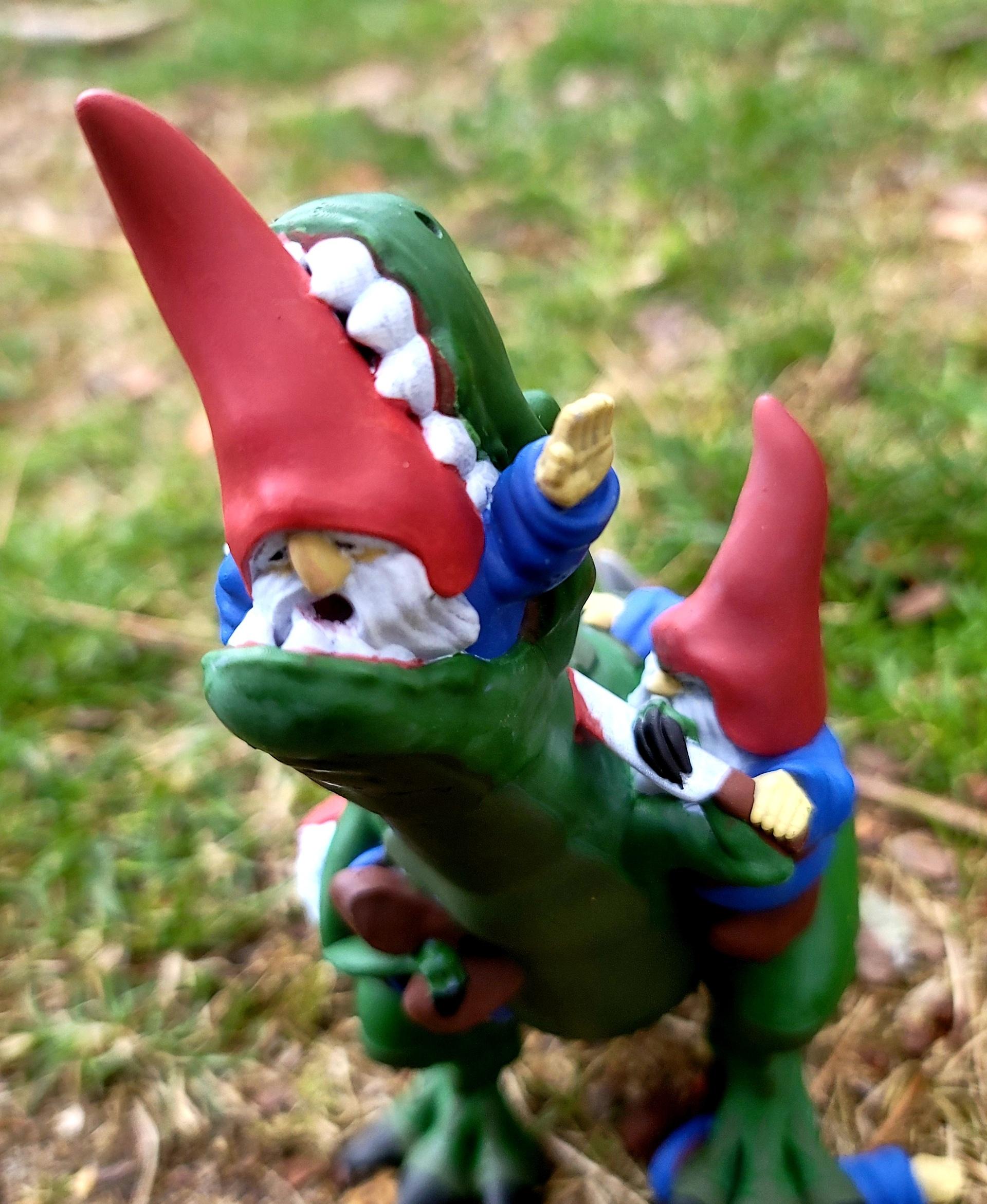 T Rex garden gnome 3d model