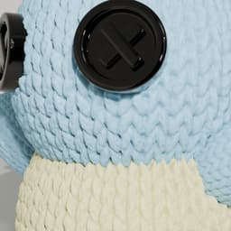 Squirtle Pokémon tortuga - crochet 3d model