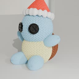 Squirtle Pokémon tortuga - crochet 3d model