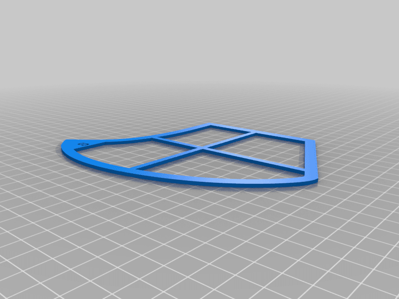 Fitted Face Mask Template 3d model