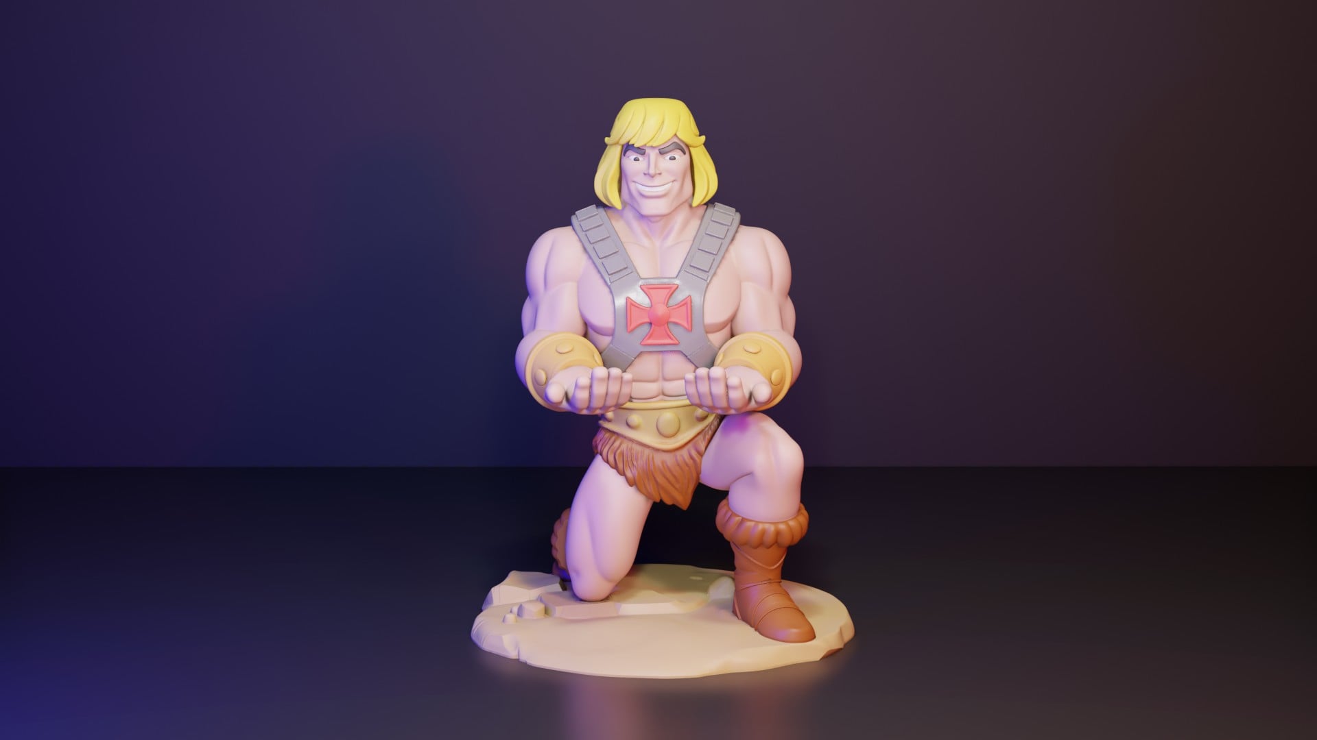 He-Man Controller Holder 3d model