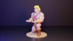 He-Man Controller Holder 3d model