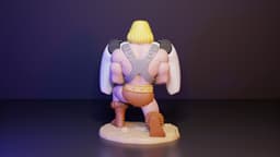He-Man Controller Holder 3d model