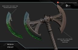 Deadric Glass axe 3d model