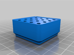 Gridfinity Microlux chisel tip and sander head storage modules 3d model