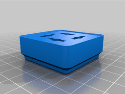 Gridfinity Microlux chisel tip and sander head storage modules 3d model
