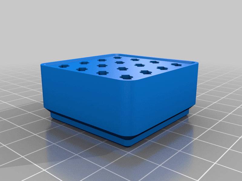 Gridfinity Microlux chisel tip and sander head storage modules 3d model