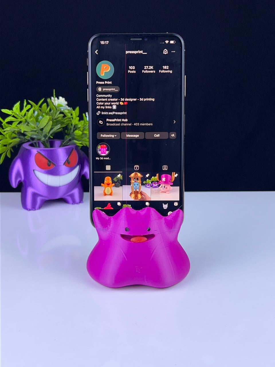 Ditto Phone Holder - Multipart 3d model
