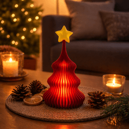 MODERN & MODULAR CHRISTMAS TREES - PENDANT + TEALIGHT VERSION (3 SIZES) / CHRISTMAS DECOR 3d model