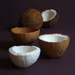 Coconut bowls 3d model