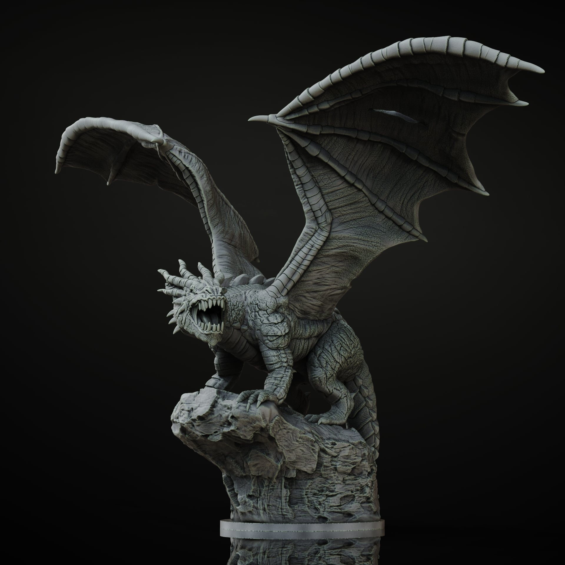 Shadow Dragon (Pre-Supported) 3d model