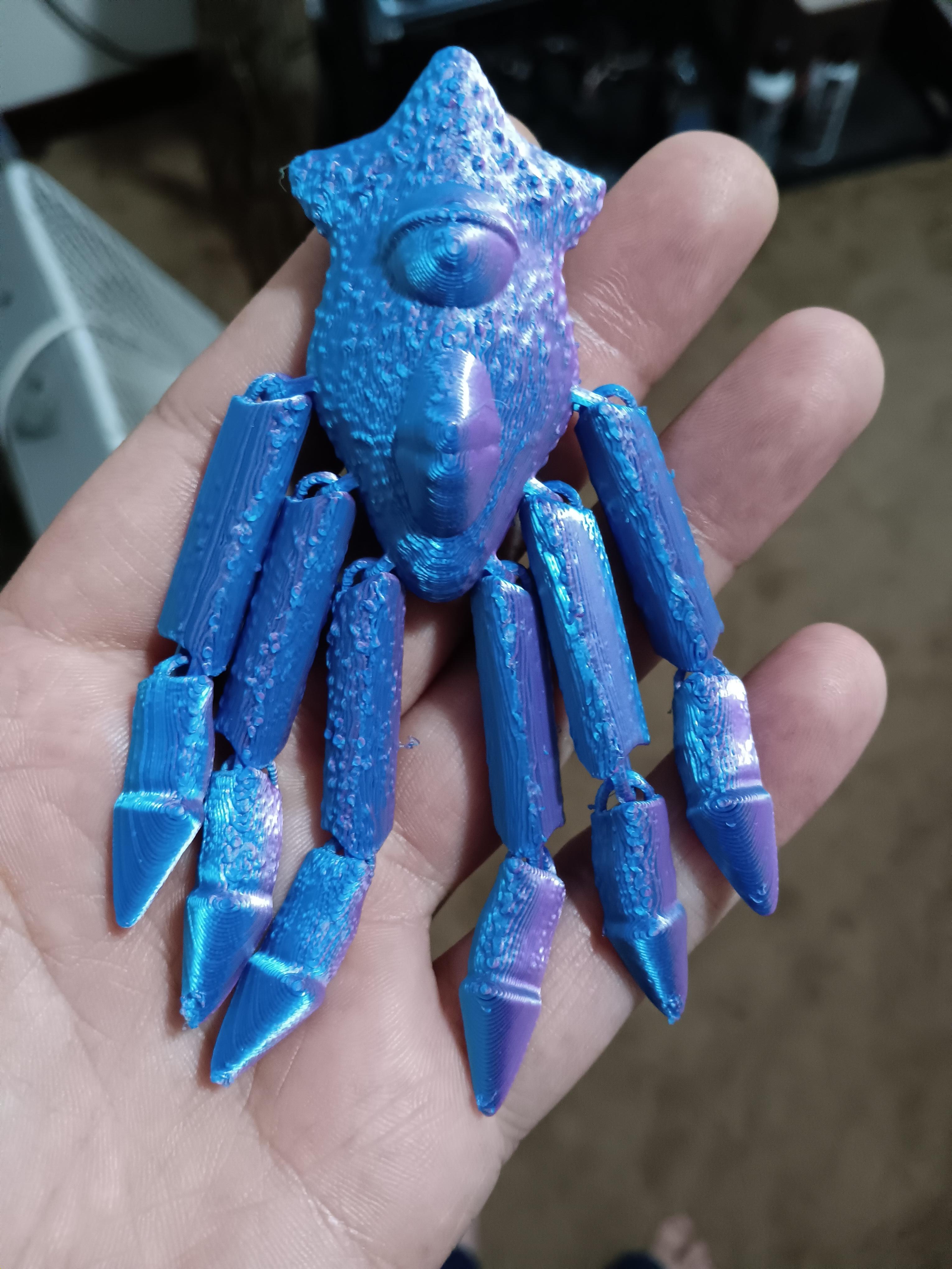 flexi squid monster by timmy tombstone 3d model