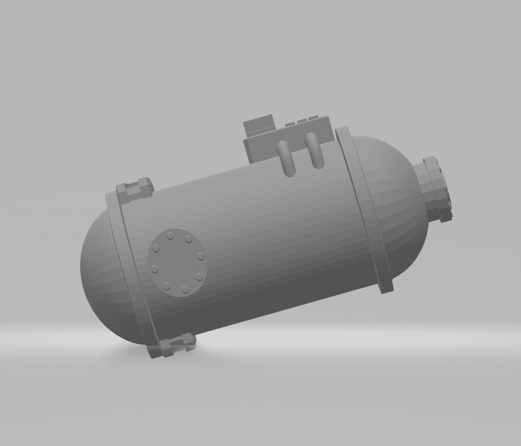FHW:Terrain Silos horizontal tank B small (BoD) 3d model