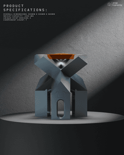 Tri-Core Stool 3d model