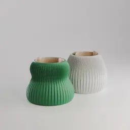 Hikari Planters | Modular Self-Watering Planter Set 3d model