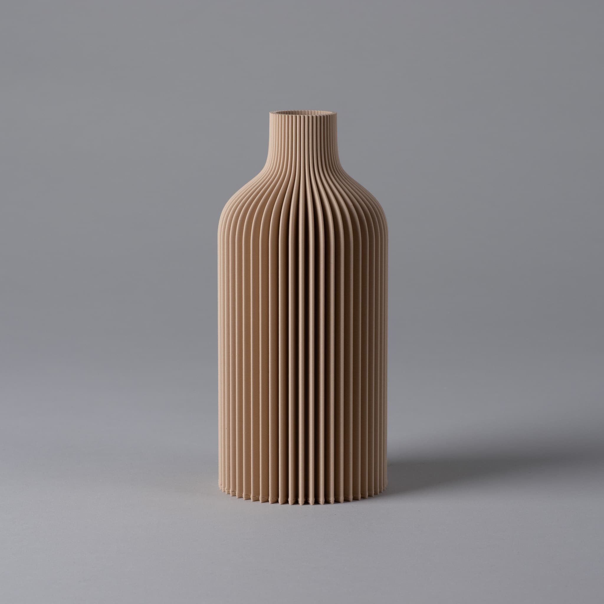 Vase LIZZY - Striped Bottle Vase 3d model