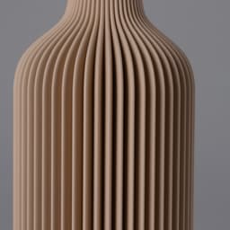 Vase LIZZY - Striped Bottle Vase 3d model