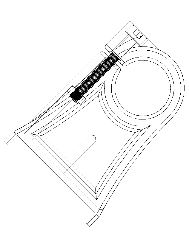 LED Light Bar Mount For Round Rods 3d model