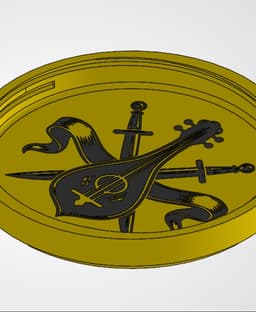 Bard Dice Container And Tray Threaded 3d model