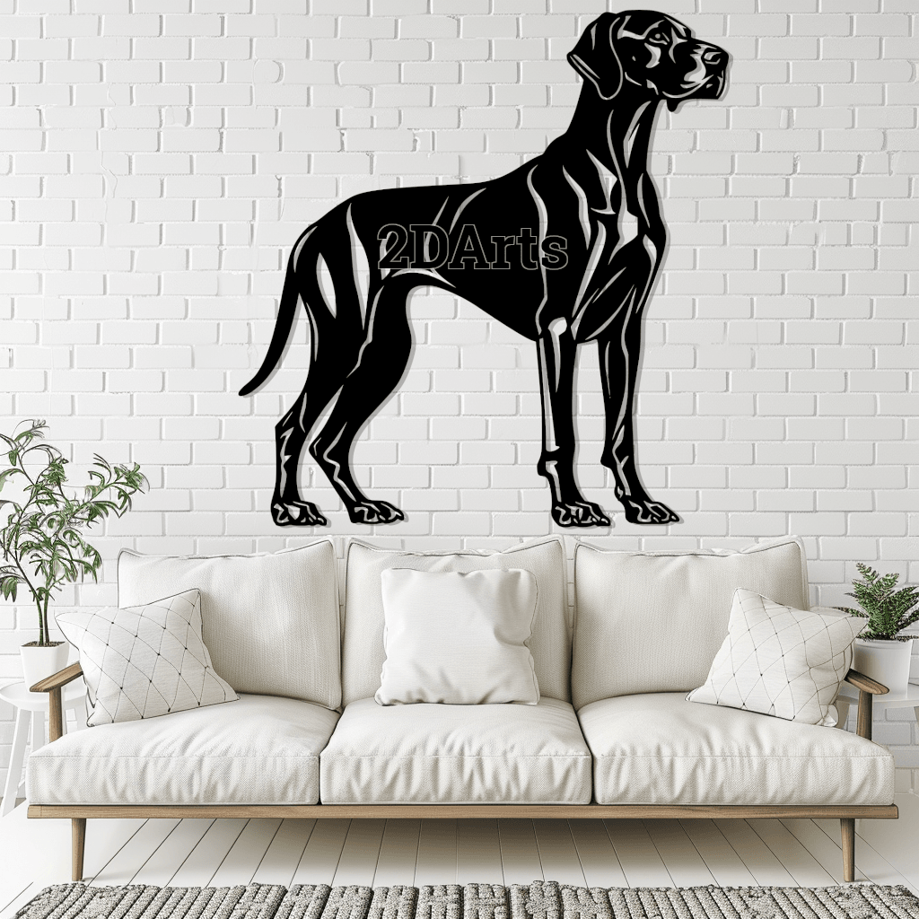 Great Dane 2D Wall Art/Window Art 3d model